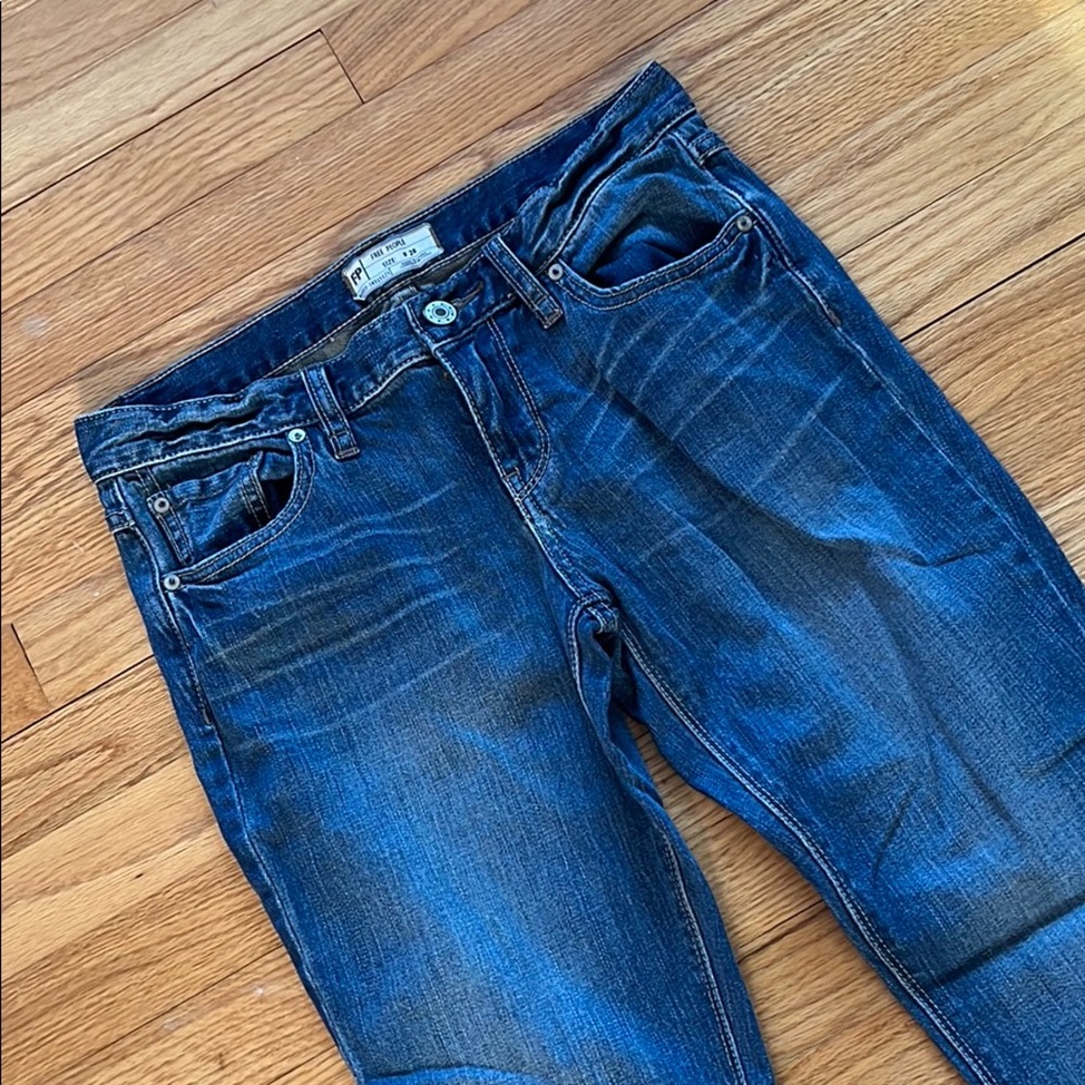 Free People Faded Wash Skinny Jeans